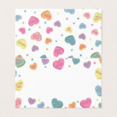 Sweetheart Candy Platzkarte Party Dekoration (Außenseite Aufgefaltet)