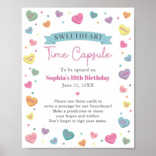 Sweetheart Candy Ratschläge Uhrzeit Kapseluntersch Poster