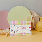 Sweetheart Candy Stripe Valentine's Day Party Einladung