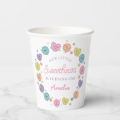 Sweetheart Candy Valentine Birthday Paper Cups Pappbecher (Rückseite)