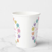 Sweetheart Candy Valentine Birthday Paper Cups Pappbecher (Rechts)