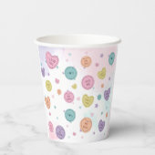 Sweetheart Candy Valentine Birthday Paper Cups Pappbecher (Rückseite)