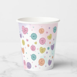 Sweetheart Candy Valentine Birthday Paper Cups Pappbecher