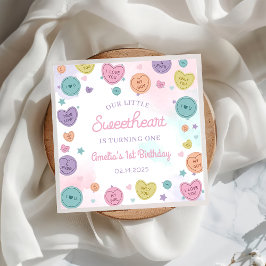 Sweetheart Candy Valentine Birthday Paper Napkin Serviette