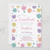 Sweetheart Candy Valentine Einladung zum Geburtsta (Vorderseite)