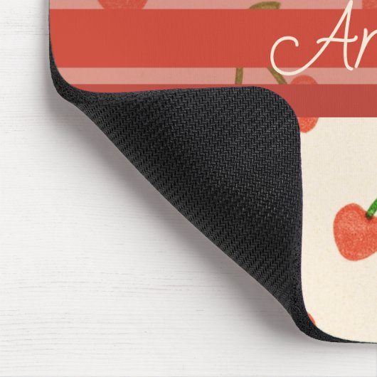 Sweetheart Cherries Mousepad (Ecke)