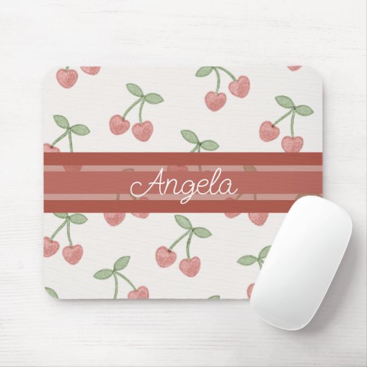 Sweetheart Cherries Mousepad (Mit Mouse)