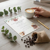 Sweetheart Coffee Brewing Baby Shower Invitation Einladung