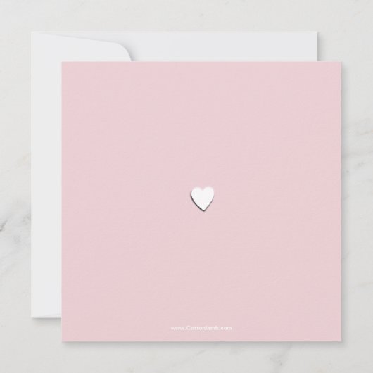 Sweetheart Corners Religiöse Einladung (Rückseite)