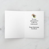 Sweetheart Custom Anniversary Farm Country Huhn Karte (Innenseite)