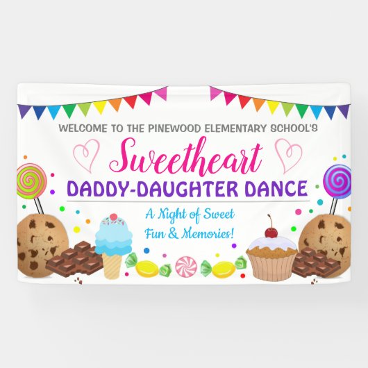 Sweetheart Daddy Daughter Tanzbanner Banner (Horizontal)
