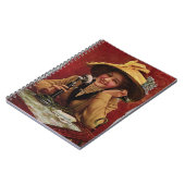 Sweetheart der 1910er Jahre auf einem Candlestick Notizblock (Linke Seite)