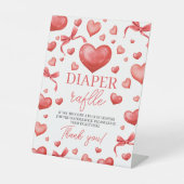 Sweetheart Diaper Raffle Sign Sockelschild (Vorderseite)