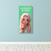 Sweetheart Elfie Leinwanddruck (Insitu (Holzboden))