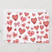 Sweetheart First Birthday Invitation with Photo Einladung (Rückseite)