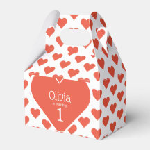 Sweetheart First Birthday Party Red Heart Gable