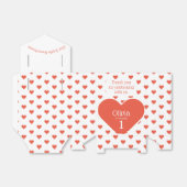 Sweetheart First Birthday Party Red Heart Zelt Geschenkschachtel (Ungefaltet)