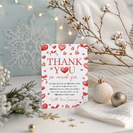 Sweetheart First Birthday Thank You Einladung