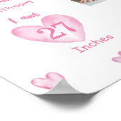 Sweetheart First Year Foto Meilenstein Poster (Ecke)