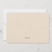 Sweetheart Foto Geburtsankündigung Einladung (Rückseite)