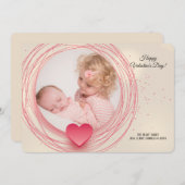 Sweetheart Foto Valentine's Day Card Einladung (Vorne/Hinten)