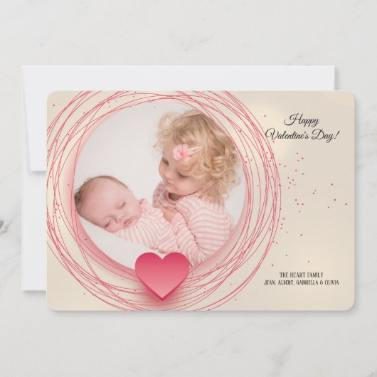 Sweetheart Foto Valentine's Day Card Einladung (Vorderseite)