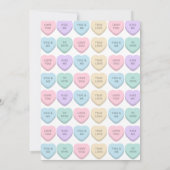 Sweetheart Geburtstagsparty Einladung (Rückseite)