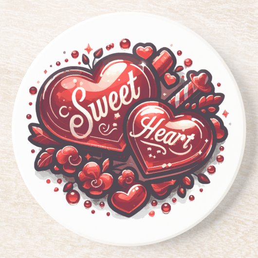 Sweetheart Getränkeuntersetzer (Vorne)