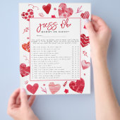 Sweetheart 'Guess Who' Baby Showspiel Flyer (Hand)