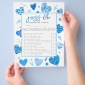 Sweetheart 'Guess Who' Baby Showspiel Flyer (Hand)