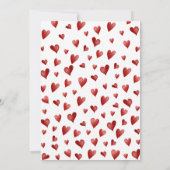 Sweetheart Heart Theme First Birthday Invitation Einladung (Rückseite)