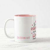 Sweetheart Iced Coffee is My Love Funky Customized Zweifarbige Tasse (Links)