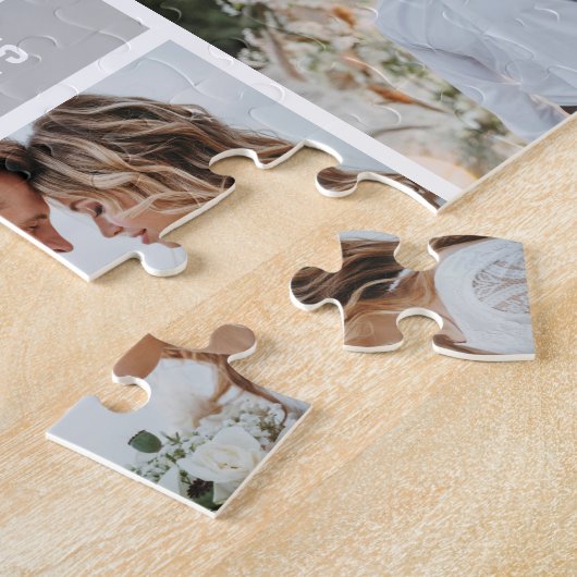 Sweetheart Initials Editable Color Foto Puzzle (Seite)