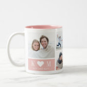 Sweetheart Initials EDITABLE COLOR Foto Tasse (Links)