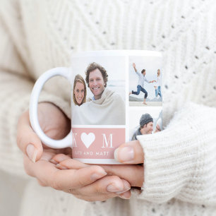 Sweetheart Initials EDITABLE COLOR Foto Tasse