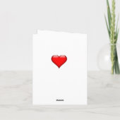Sweetheart Karte (Rückseite)