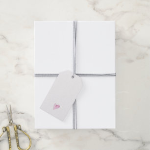 Sweetheart Liebe Pink Artisan Wasserfarben Herz Geschenkanhänger