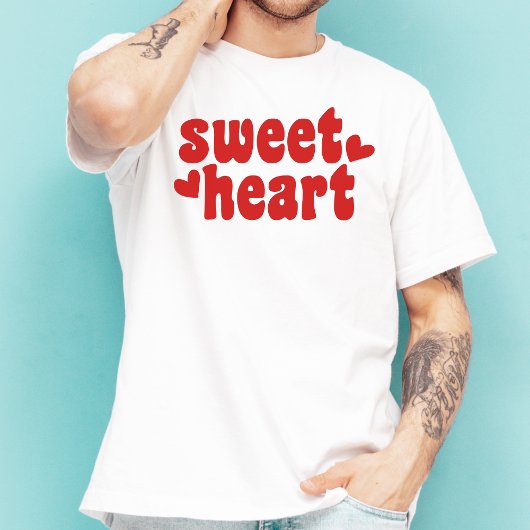 Sweetheart Modern Men's Valentinstag T-Shirt