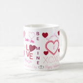 Sweetheart Monogramm-Tasse Kaffeetasse (VorderseiteRechts)