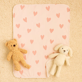 Sweetheart Pale Pink Small Sherpa Blanket Sherpadecke