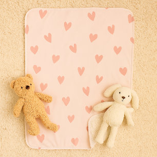 Sweetheart Pale Pink Small Sherpa Blanket Sherpadecke