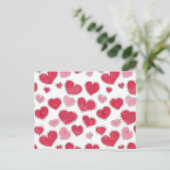 Sweetheart Paradise Valentine's Day Wrapping Paper Postkarte (Stehend Vorderseite)