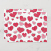 Sweetheart Paradise Valentine's Day Wrapping Paper Postkarte (Vorne/Hinten)