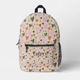 Sweetheart Pattern Druck schneiden Rucksack