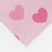 Sweetheart Pink Fleecedecke (Ecke)