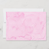 Sweetheart Pink Gold Herzens Erster Geburtstag Einladung (Rückseite)