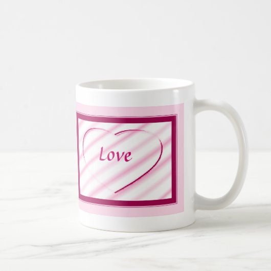 Sweetheart Pink Heart Coffee Tasse (Rechts)