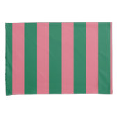 Sweetheart Pink Pickle Green Strip Kissenbezug (Vorderseite-Rechts)
