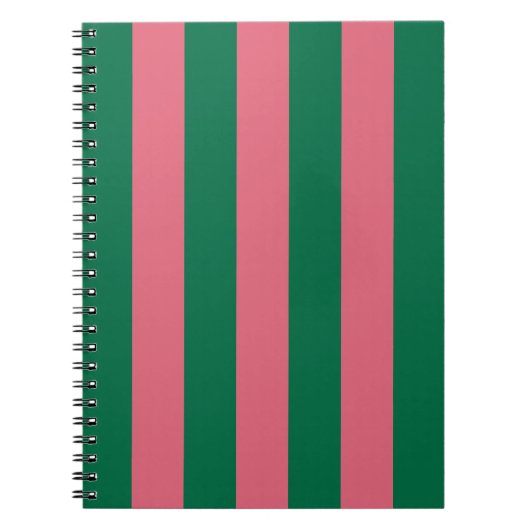 Sweetheart Pink Pickle Green Strip Notizblock (Vorderseite)