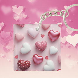 Sweetheart Polka Dots Schlüsselkette Schlüsselanhänger